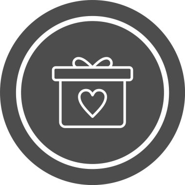 Gift Simgesi Moda Biçiminde İzole Arkaplan