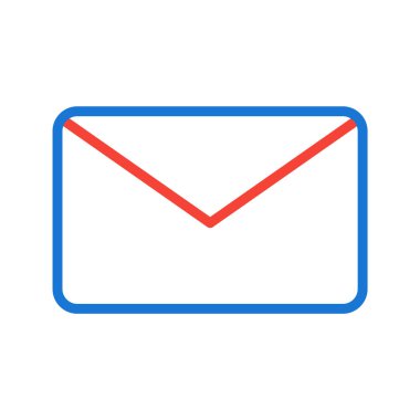 Moda Biçiminde Zarf Simgesi İzole Arkaplan