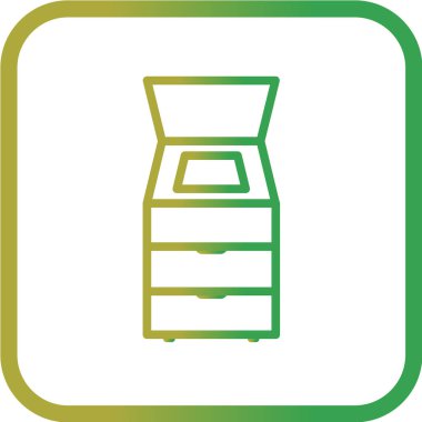 mobilya vektör illüstrasyonu, basit simge