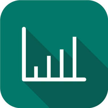 grafik çizelgesi simgesi, vektör illüstrasyonu 