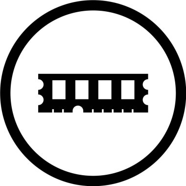 Hafıza çipinin vektör çizimi