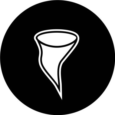 Siyah ve beyaz simgesinin vektör illüstrasyonu