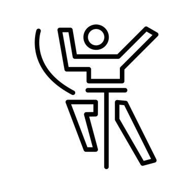 Beyaz arkaplanda spor konsepti vektör illüstrasyonu 