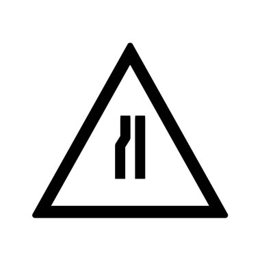 Yol simgesi, vektör illüstrasyonu