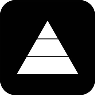 piramit simgesi. vektör illüstrasyonu