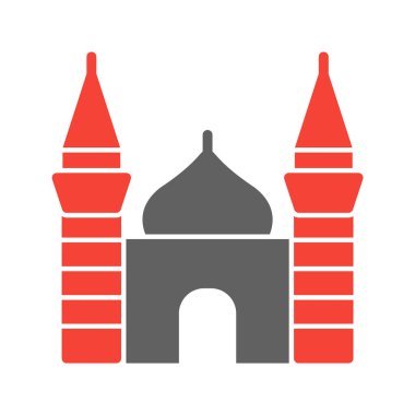 Moda tarzında izole edilmiş cami simgesi