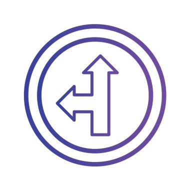 Yol simgesi, vektör illüstrasyonu