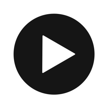 çalma düğmesi simgesi, vektör illüstrasyonu