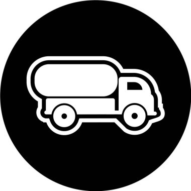 Teslimat ve ulaşım simgesinin vektör illüstrasyonu