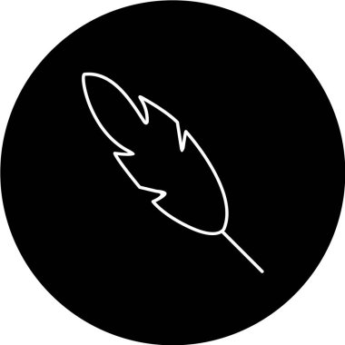 Tüylü ikon vektör illüstrasyonu