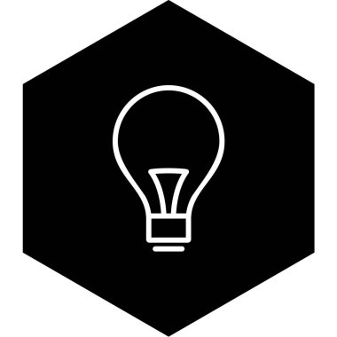 ampul simgesi, vektör illüstrasyonu