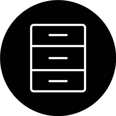 Ofis mobilyası ikonu. vektör illüstrasyonu