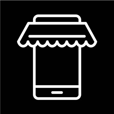 Alışveriş arabası ikon vektör illüstrasyonu