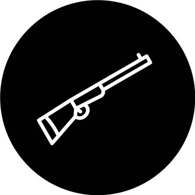 Ordu silah ikonu, vektör illüstrasyon