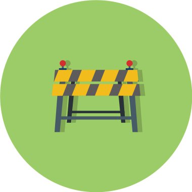 yol bariyeri vektör simgesi