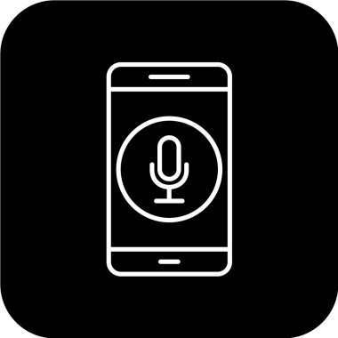 Modern telefon simgesinin vektör illüstrasyonu 