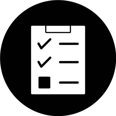 Liste simgesi olan pano