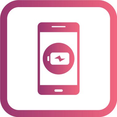 Modern telefon simgesinin vektör illüstrasyonu 