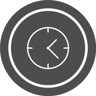 Saat simgesi vektör illüstrasyonu