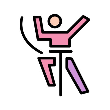 Beyaz arkaplanda spor konsepti vektör illüstrasyonu 