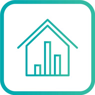 Ev simgesi, vektör illüstrasyonu