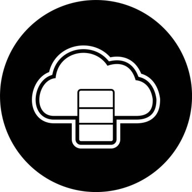 Veri tabanı Simgesi Biçimi İzole Arkaplan