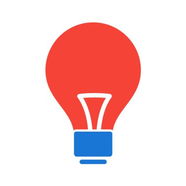 ampul simgesi, vektör illüstrasyonu