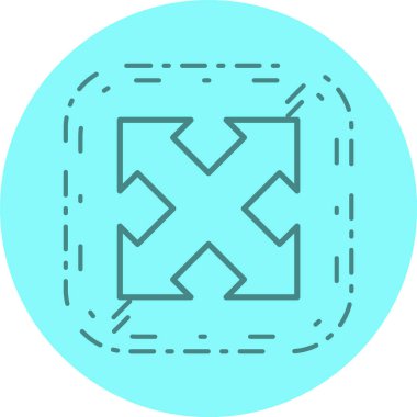 Simge Tarzını Genişlet İzole Arkaplan