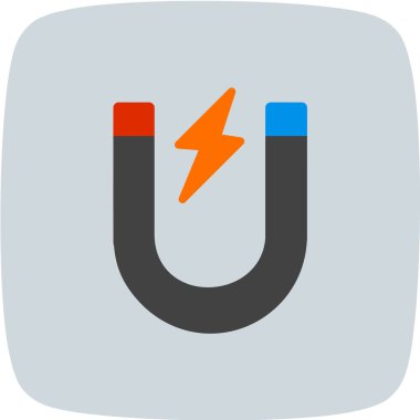 Mıknatıs simgesi. vektör illüstrasyonu