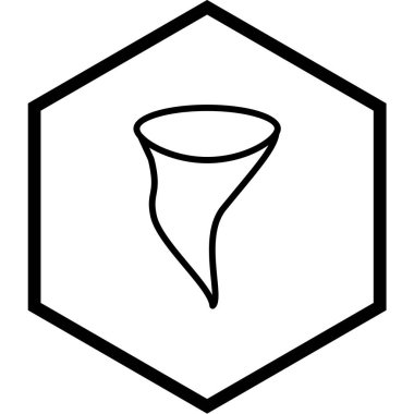 Tek izole edilmiş zarif simgenin vektör illüstrasyonu