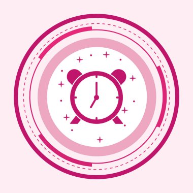  Alarm Simgesi Moda Biçiminde İzole Arkaplan      