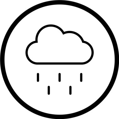 Bulut simgesinin vektör illüstrasyonu