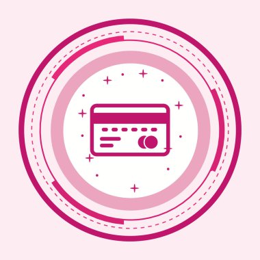 Moda Biçimli ATM Simgesi İzole Arkaplan