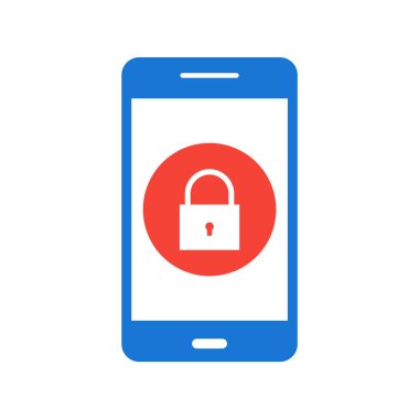 Mobil Uygulama Simgesini Moda Biçiminde İzole Edilmiş Arkaplanda Kilitle