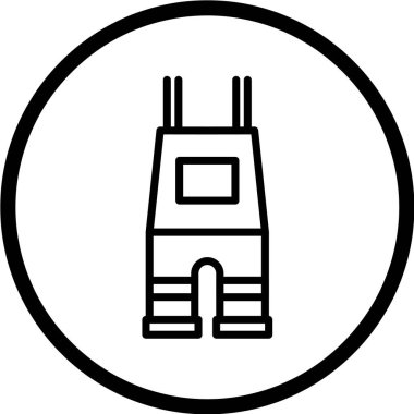 Tulum web simgesi vektör illüstrasyonu 