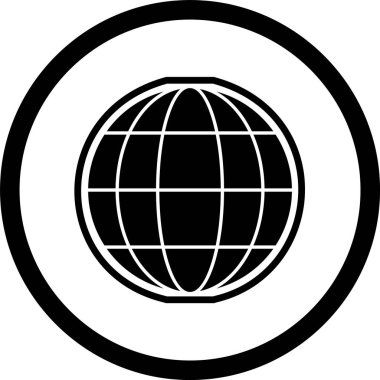 Moda Biçimli Küresel Simge İzole Arkaplan