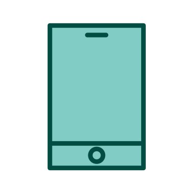 Akıllı telefon simgesi. düz dizayn biçimi 10