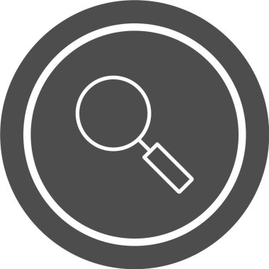 büyütme cam vektör simgesi