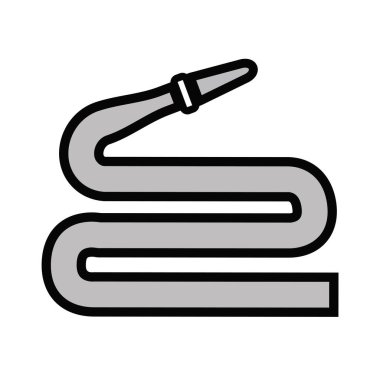 Moda Biçimli Hortum Simgesi İzole Arkaplan