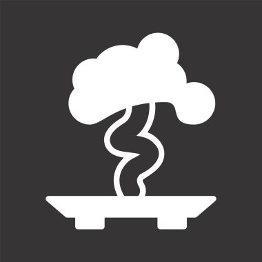 Bonsai Simgesi Moda Tarzı İzole Arkaplan
