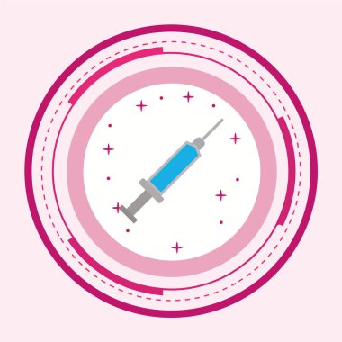 Tıbbi şırınganın vektör çizimi