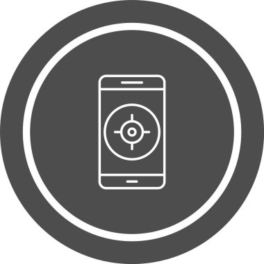 Mobil Uygulama Simgesi Moda Biçiminde İzole Arkaplan