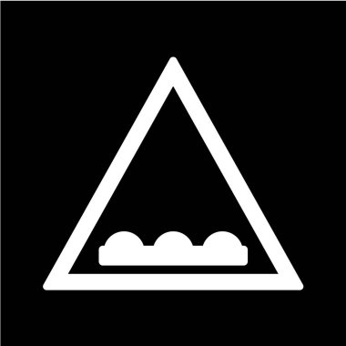 Yol işareti simgesi. vektör illüstrasyonu 