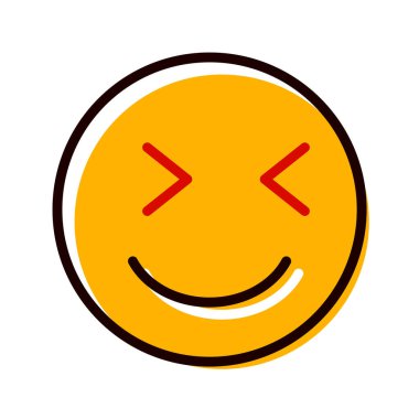 Moda Biçimli Emoji Simgesi İzole Arkaplan