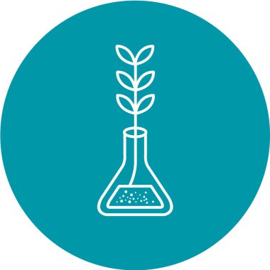 Laboratuvar simgesinin vektör illüstrasyonu