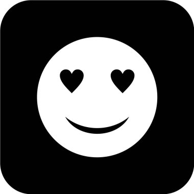 Gülümseme simgesi, vektör illüstrasyonu