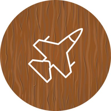 Jet Simgesi Moda Biçimli Ayrı Arka Gruplandırılmış