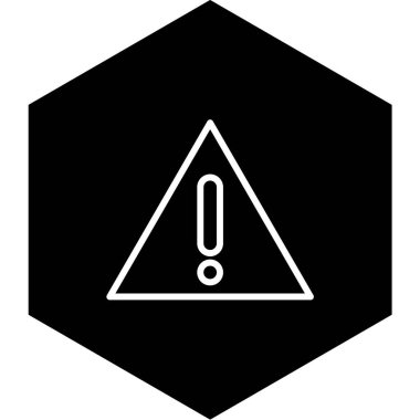 uyarı işareti simgesi, vektör illüstrasyonu