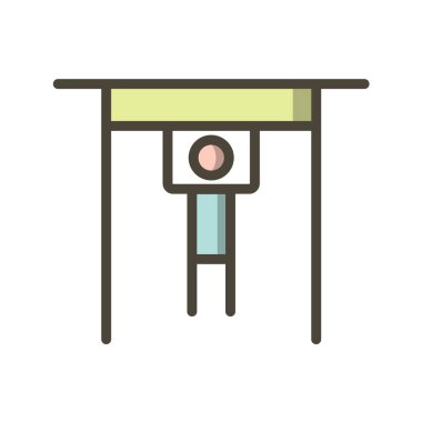 İzole edilmiş tek bir insan kolunun vektör çizimi