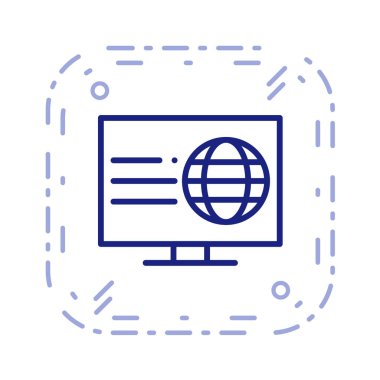 seo modern simgesinin vektör illüstrasyonu